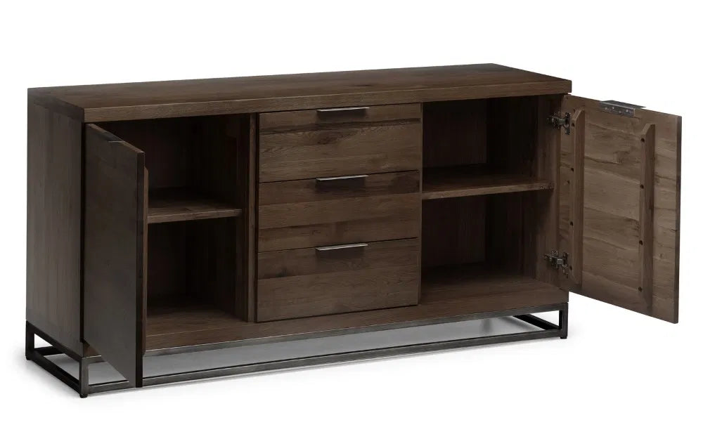 Alberta Dark Oak Wood Sideboard